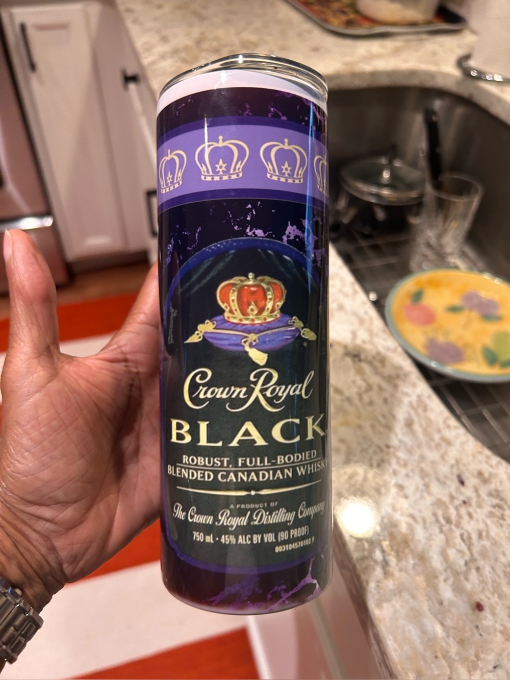 “NWOT” CROWN ROYAL BLACK TUMBLER